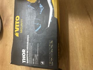 Zapatos de seguridad VITO negros y azules