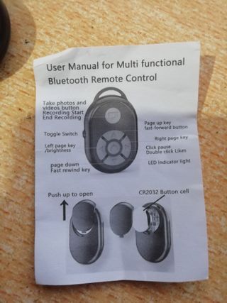 Mando Bluetooth para fotos y vídeos