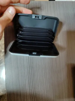 Cartera Tarjetera Seguridad Aluminio