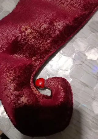 Calza Befana Rossa Velluto Stelle Rosse