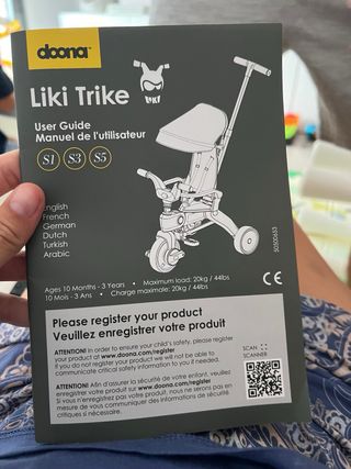 Triciclo Liki Trike Doona plegable