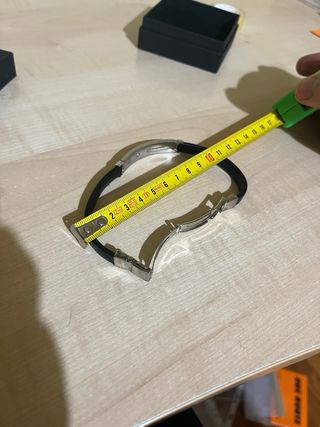 Bracciale Akyra Gioielli Acciaio e Caucciù Nero