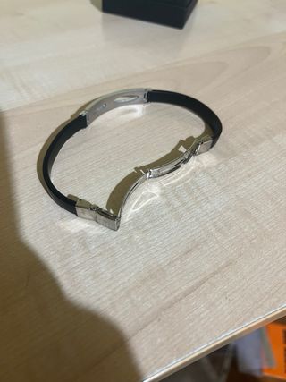 Bracciale Akyra Gioielli Acciaio e Caucciù Nero