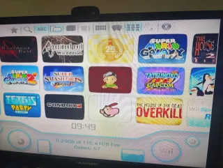 Nintendo Wii con muchos juegos