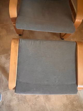 Poltrona Poäng Ikea con Poggiapiedi