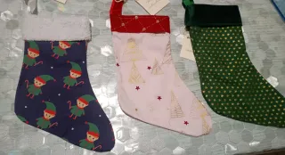 Calze Befana Natale Elfi Alberi Stelle