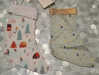 Calze Befana Natale Elfi Alberi Stelle