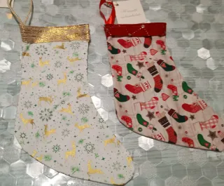 Calze Befana Natale Elfi Alberi Stelle