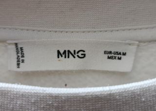 Sudadera Mango Athletic Sport M Beige