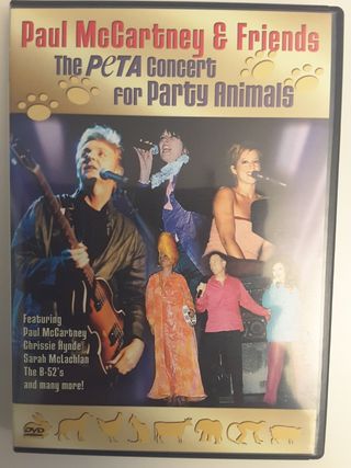 DVD Paul McCartney & Friends Concierto PETA
