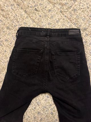Pull&Bear Push Up Jeans Negro Talla XS/34