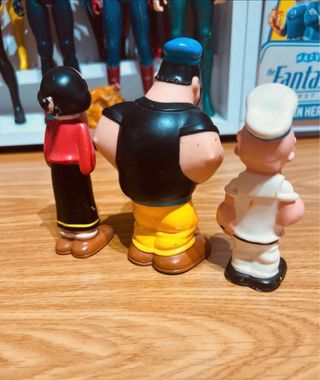 Bonecos Popeye, Olivia e Brutus