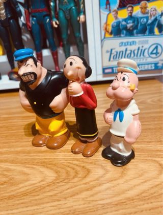 Bonecos Popeye, Olivia e Brutus