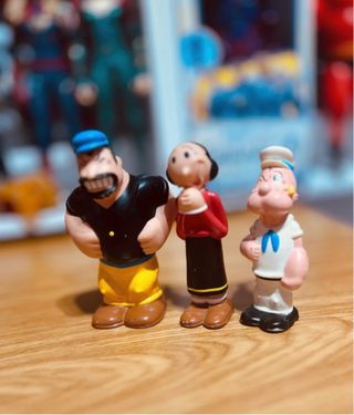 Bonecos Popeye, Olivia e Brutus