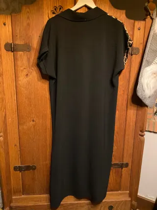 Vestido largo estampado animal print