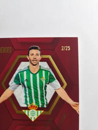 Rubén Castro autógrafo on card paralelo /25 Betis