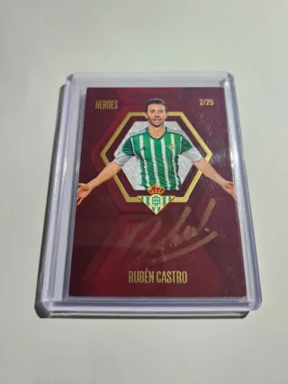 Rubén Castro autógrafo on card paralelo /25 Betis