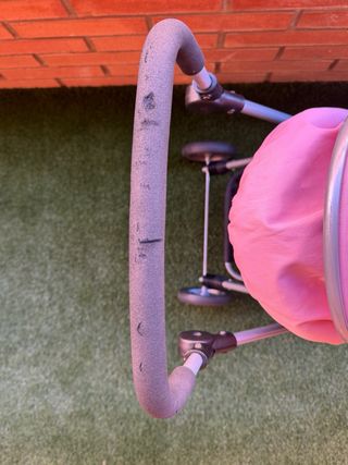 Carrito de muñecas rosa Silver Cross 4 en 1