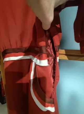 Vestido Vintage color Caldera y Blanco