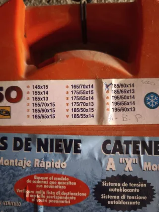 Cadenas para la nieve