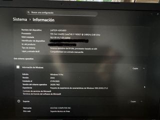 Portátil Asus VivoBook 15 Negro  PRECIO NEGOCIABLE