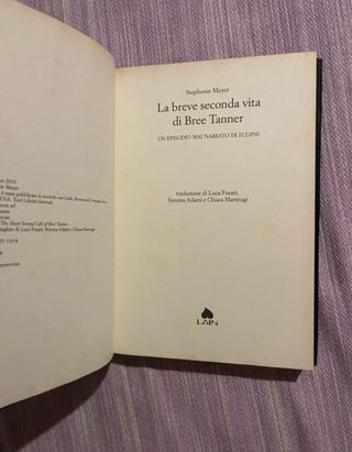 Libro "La breve seconda vita di Bree Tanner"