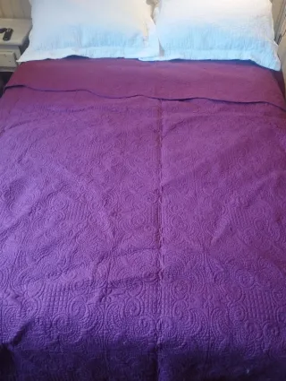 Colcha Zara Home Morada 270x280 cm