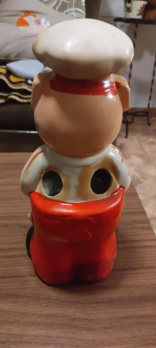 Portacubiertos Cerámica Cerdo Cocinero