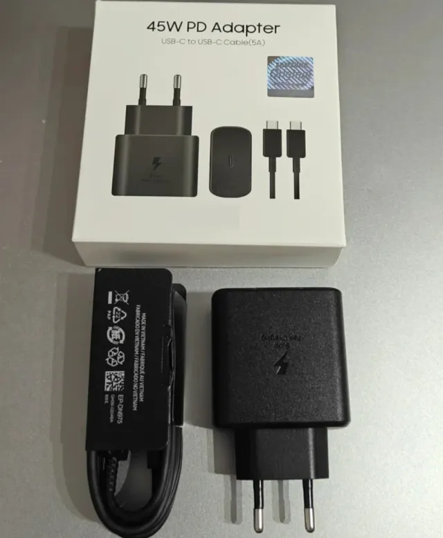 3X 45W Caricabatterie condivisibile Samsung PD USB-C Cavo