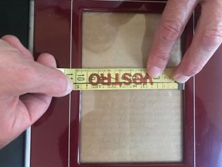 Cornice rossa vintage per foto