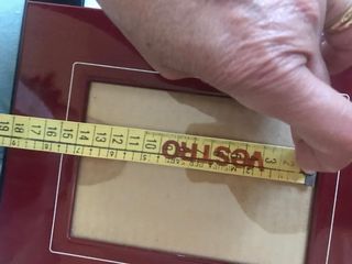 Cornice rossa vintage per foto