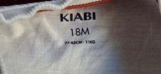 Conj Camisola + Calças Branco e Tijolo Kiabi 18 me