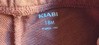 Conj Camisola + Calças Branco e Tijolo Kiabi 18 me