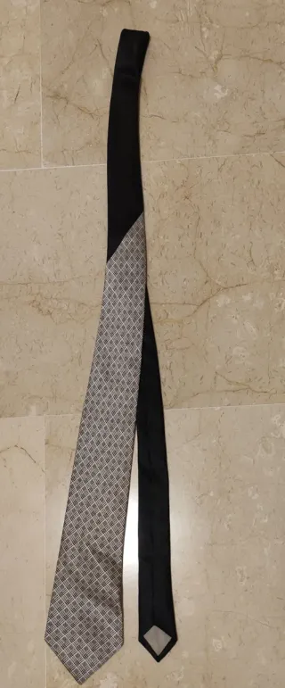 Corbata Stefano Ricci Gris y Blanca