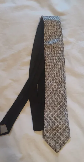 Corbata Stefano Ricci Gris y Blanca