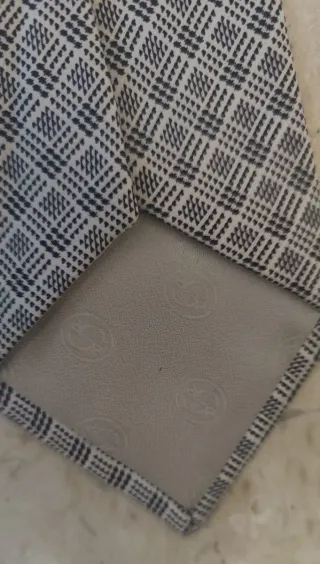 Corbata Stefano Ricci Gris y Blanca