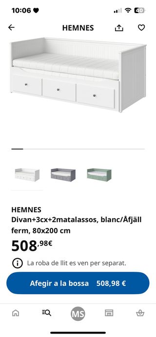 Cama ikea Hemnes Divan
