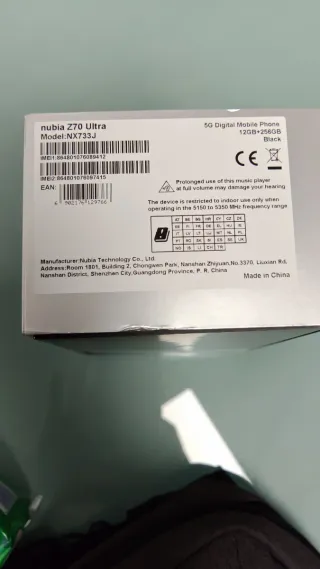 Nubia Z70 ultra - Negro/Gris