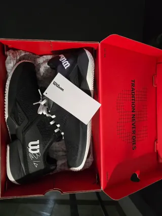 Zapatillas Pádel Wilson Bela Tour T46 Negra