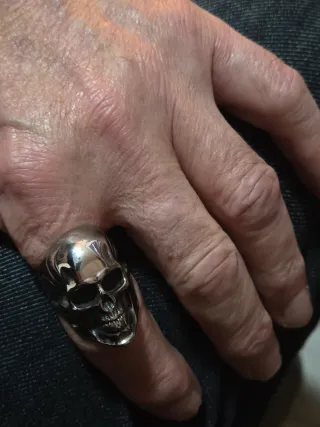 CALAVERA  - SKULL - ANILLO TAMAÑO 12