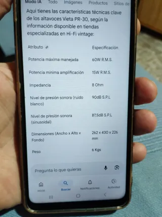 Altavoces Vieta PR-30 Negros