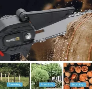 Motosega elettrica 48V con 2 batterie e valigetta