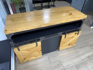 Mueble estilo INDUSTRIAL madera y hierro