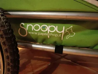 Remolque Bicicleta Perros Mediano - snoopy