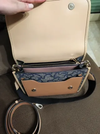 Mala tiracolo Tous bege e azul