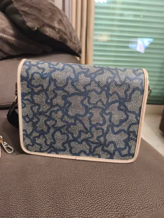 Mala tiracolo Tous bege e azul