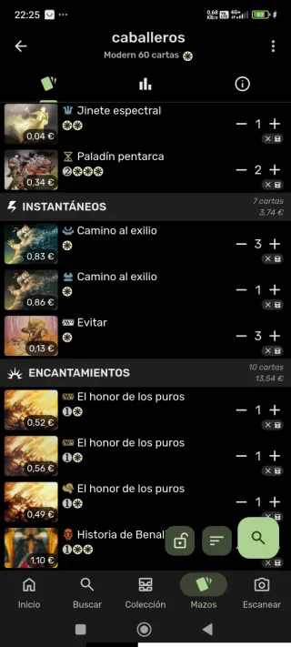 Mazo Magic Caballeros Modern 60 cartas