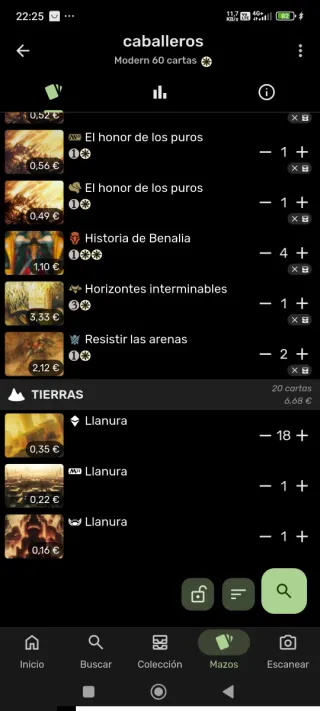 Mazo Magic Caballeros Modern 60 cartas