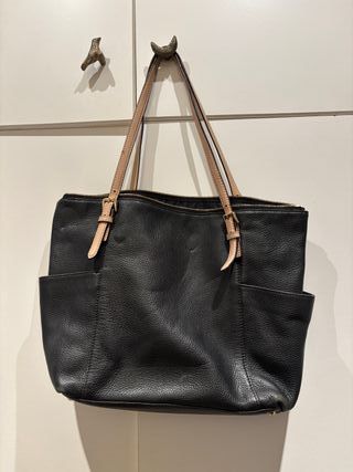 Bolso Tote Michael Kors Negro Piel