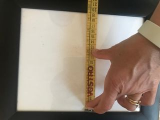 Cornice portafoto vintage nera con vetro